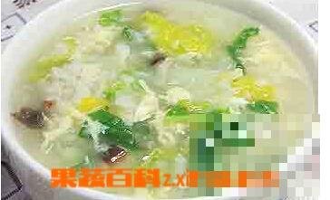 香菇青菜鸡蛋粥的材料和做法步骤图解