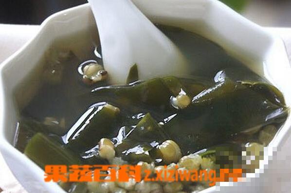 海带绿豆粥的材料和做法步骤